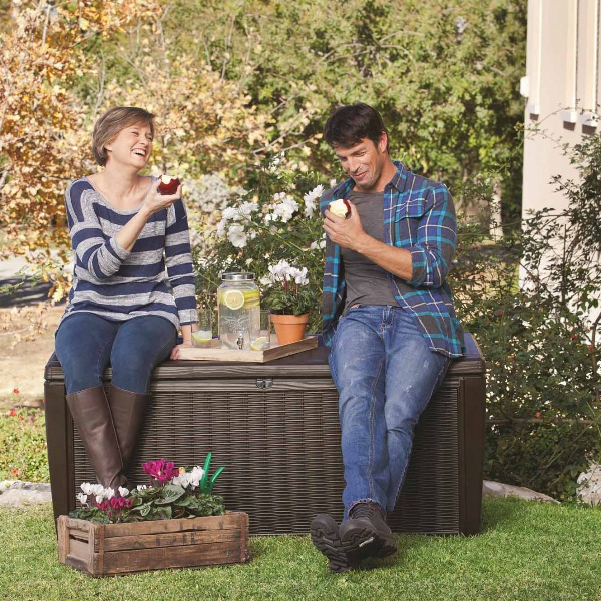 KETER SUMATRA DECK BOX 511L BROWN Sydney Garden Products