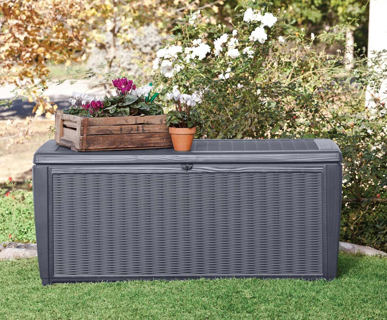 KETER SUMATRA DECK BOX 511L GREY Sydney Garden Products