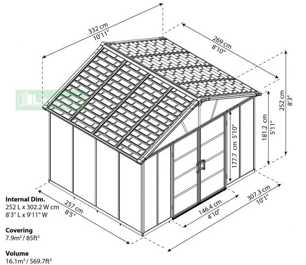 Yukon_Storage_sheds_11x9_S_ISOview_Palram