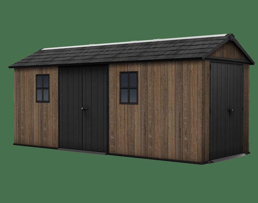 PRE ORDER: OCT. – Keter Apex Double Door Shed 7.5×17 (2.3 x 5.2m)
