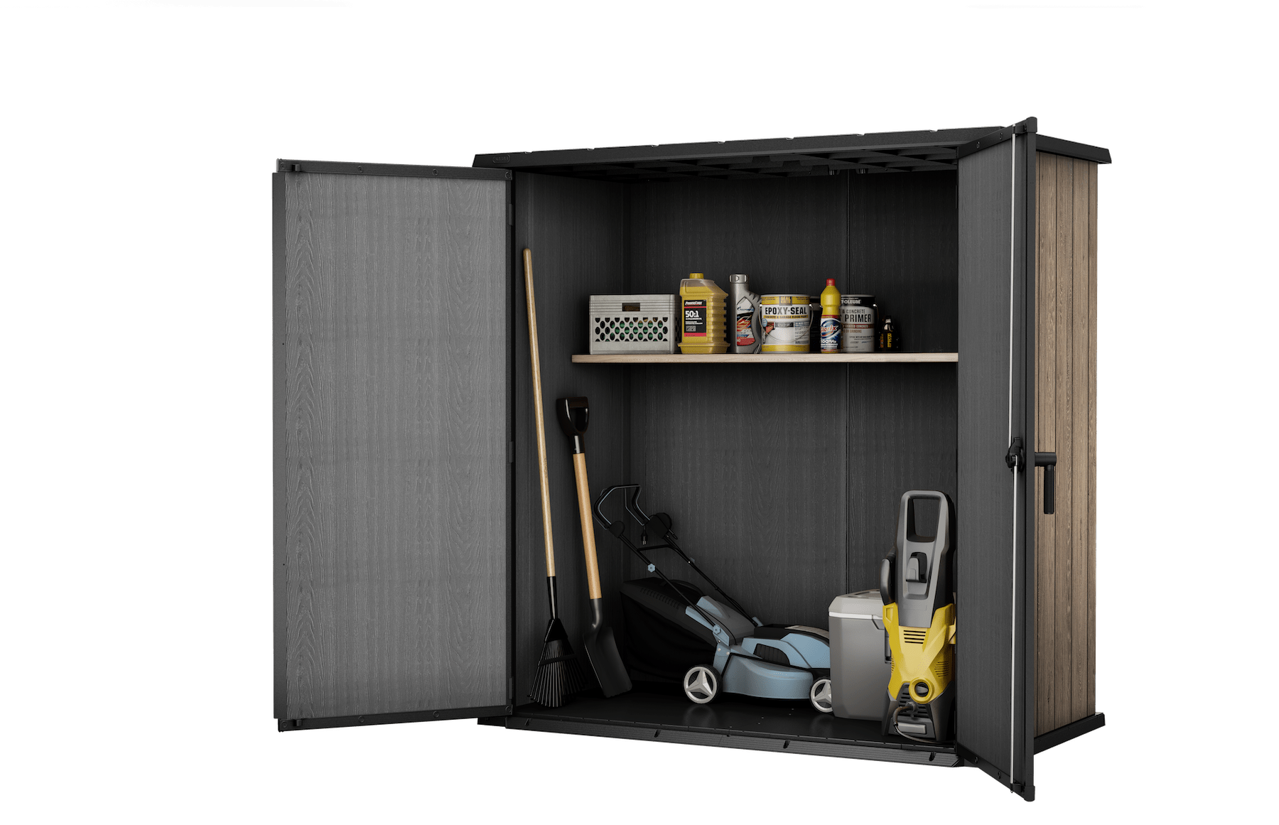 Keter_OCT_2025_Vertical_extra_lurg_Embosing_Gray_Open_doors_Gardening__props_StandAlone_render__Ashwood.png