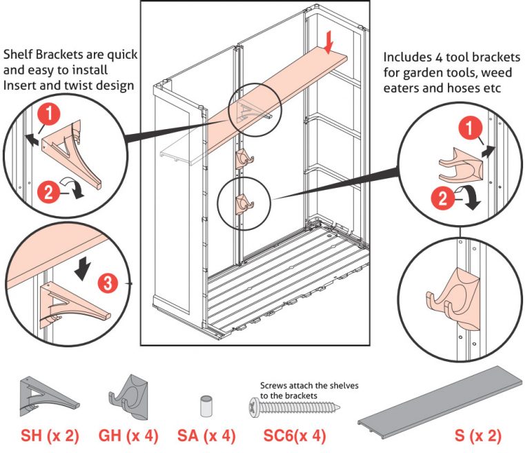 KETER 6' ACCESSORY KIT Sydney Garden Products