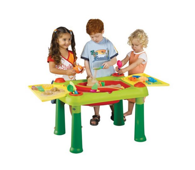 sand and water play table target